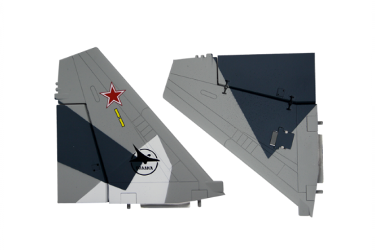 Freewing Su-35 Seitenruderset Grau (camo)