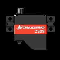 CHASERVO DS09 9mm HV Servo mit Befestigungslaschen f&uuml;r liegende Montage