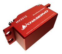 CHASERVO HV3512 25T low profile HV Brushless Servo, stehende Montage