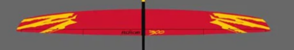 RCRCM 300 Doppel CFK Ersatztragflächen Rot/Schwarz 1 Paar