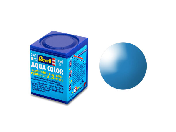 Aqua lichtblau, glänzend