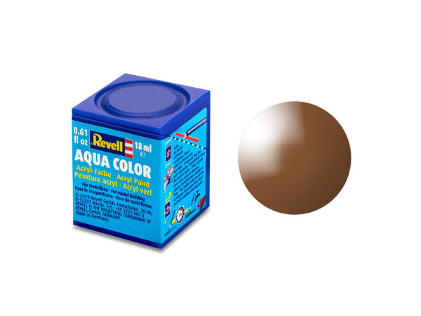 Aqua lehmbraun, glänzend