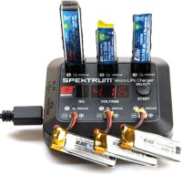 Spektrum Micro 6 Port DC/USB 1S LiPo Charger