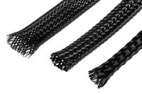 Braided hose 10mm, black, 1m