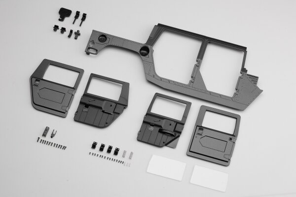 FMS Hummer H1 - rechter Türensatz schwarz