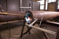 BESSEY Ganzstahl-Schraubwzinge GZ125K mit Knebelgriff Spannweite 1.250 mm/Ausladung 120 mm/Schiene 28x11 mm