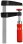 BESSEY Druckguss-Schraubzwinge LM30/10 Hobby-Schraubzwinge Spannweite 300 mm/Ausladung 100 mm/Schiene 25x6 mm