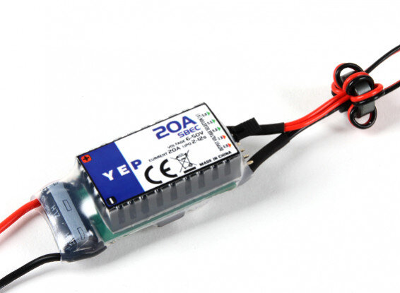 YEP 20A 2-12s LiPo 6-50V SBEC