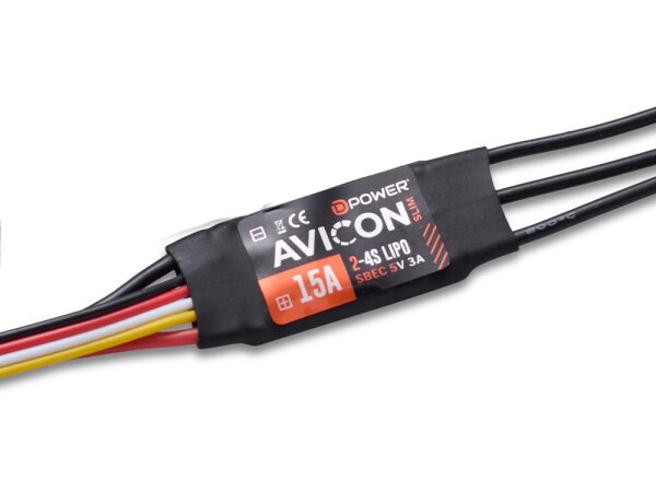 D-Power AVICON 15A SLIM S-BEC Brushless Regler