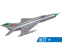 Freewing MiG-21 "silver" 80mm KIT+
