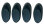 Flex Innovations TWIN OTTER 80E EXHAUST STACK SET (4) (BLUE)