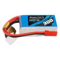 Gens ace 300mAh 11.1V 45C 3S1P Lipo Battery Pack with...