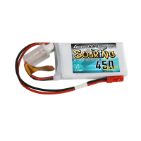 Gens ace Soaring 450mAh 7.4V 30C 2S1P Lipo Battery Pack...