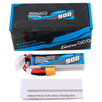 Gens Ace 900mAh 14.8V 80C 4S1P Lipo Battery Pack with...