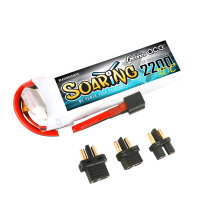 Gens ace Soaring 2200mAh 7.4V 30C 2S1P Lipo Battery Pack...