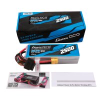 Gens ace G-Tech 2500mAh 22.2V 80C 6S Lipo Battery Pack with XT60 plug