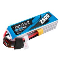Gens ace G-Tech 2500mAh 22.2V 80C 6S Lipo Battery Pack with XT60 plug