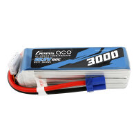 Gens ace 3000mAh 22.2V 60C 6S1P Lipo Battery Pack with...