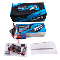 Gens ace G-Tech 3000mAh 22.2V 60C 6S1P Lipo Battery Pack...