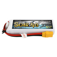 Gens ace Soaring 3300mAh 14.8V 30C 4S1P Lipo Battery Pack...