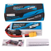 Gens Ace G-Tech 3700mAh 22.2V 60C 6S1P XT90 LIPO Battery Pack