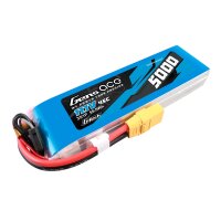 Gens ace G-Tech 5000mAh 11.1V 45C 3S1P lipo battery with XT90 Plug