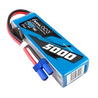 Gens ace G-Tech 5000mAh 14.8V 45C 4S1P Heli Lipo Battery with EC5 Plug