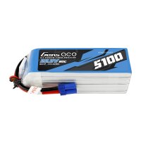 Gens ace 5100mAh 80C 22.2V 6S1P Lipo Battery Pack with...