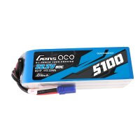 Gens ace G-Tech 5100mAh 80C 22.2V 6S1P Lipo Battery Pack...