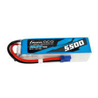 Gens ace 5500mAh Lipo 22.2V 45C 6S1P Model Helicopter...