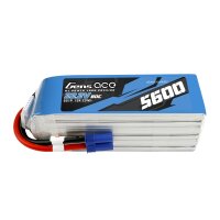 Gens ace 5600mAh 80C 22.2V 6S1P Lipo Battery Pack with...