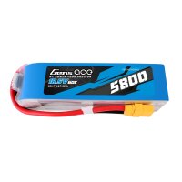 Gens ace 5800mAh 60C 18.5V 5S1P Lipo Battery Pack with XT90 plug