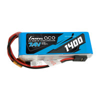 Gens ace 1400mAh 7.4V 2S1P Transmitter Lipo Battery Pack...