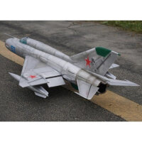 Freewing MiG-21 EPO 800mm Inrunner 80-12b silber PNP