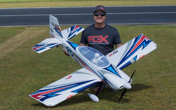 Flex Innovations RV-8 60E G2 SUPER PNP white/blue day dualsky-motor