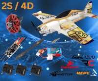 RC Factory Slick (Superlite) Golden 2S / 4D Set mit...