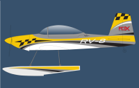 Flex Innovations RV-8 70CC G2 FLS yellow arfsv mit verbauten Servos
