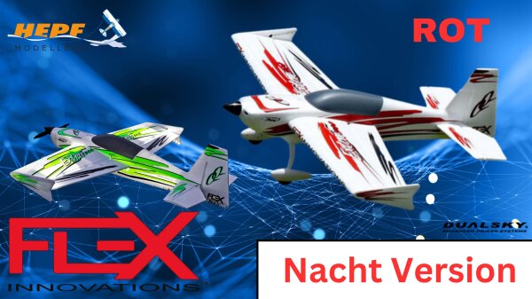 Flex Innovations QQ EXTRA 300G2 SUPER PNP 4s night red dualsky-motor