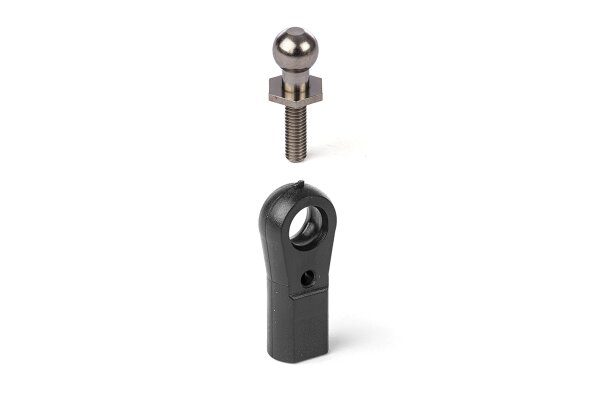 MAXI-Kugelgelenk M3, Kugel mit 6-Kantbasis D=6,0mm und M3 Shaft, 2 stück
