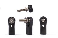 MAXI-Kugelgelenk M3, Kugel mit 6-Kantbasis D=6,0mm und M3 Shaft, 2 stück