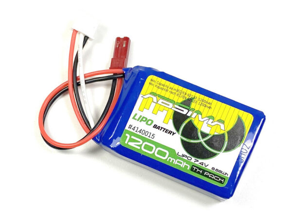 TX LiPo 2S 7.4V 1200mAh für Absima CR7P Sender